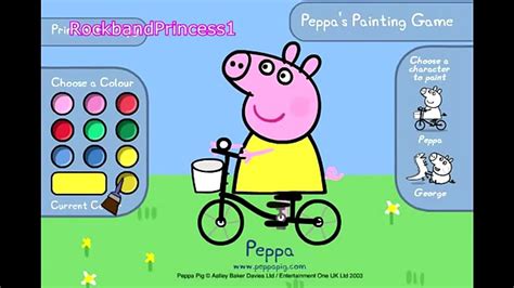 Peppa Pig Paint And Colour Games Online Peppa Pig Peppa Pig Game
