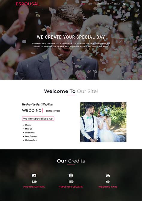结婚婚礼宣传网站模板_站长素材