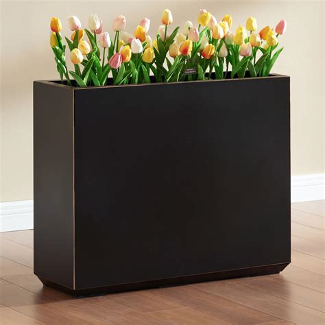 Amazon.com : SUNNYPARK Tall Rectangular Planter with Removable Liner ...