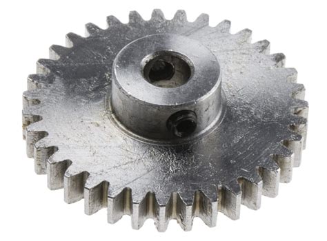 RS PRO | RS PRO Steel 30 Teeth Spur Gear, 1 Module, 6 mm Bore Diam, 30 ...