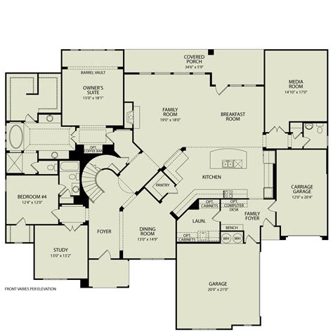 DAVENTRY II, 123 | Drees Homes Interactive Floor Plans | Custom Homes ...