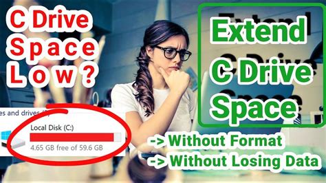 Extend C Drive Without Formatting 的图像结果