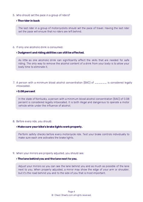 FREE Kentucky Motorcycle Permit Test 3 - Real 2024 DMV Test Questions