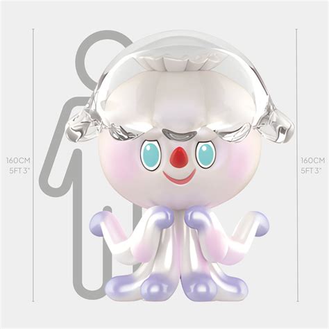 Animal Jellyfish Labubu Sculpture 160cm | Large Whimsy Collectible