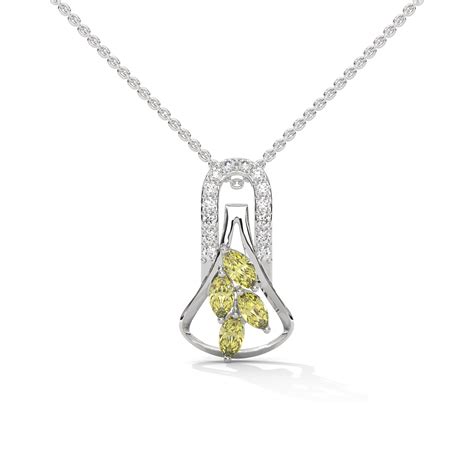 Solaris Leaf Diamond Pendant – Aire