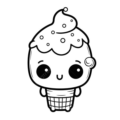 Cute Ice Cream Coloring Pages