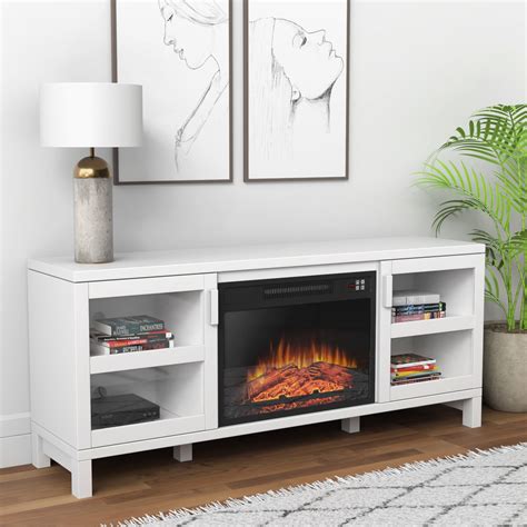 All White Fireplace Tv Stand at Armando Mendoza blog