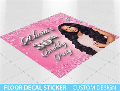 Custom floor decal sticker removable sticker vinyl floor banner ...
