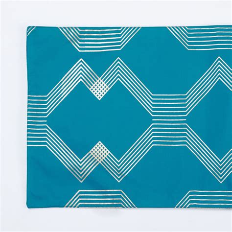 Buy Corsica Gleam Foil Print Table Runner from Corsica by Home Centre ...