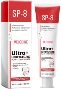 MELODINE Sp8 ultra whitening toothpaste advanced probiotic for teeth ...