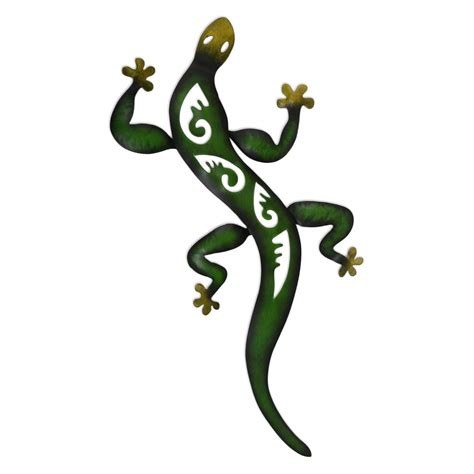 NOVICA Large Green Animal Themed Steel Wall Sculpture, 23" Tall ...