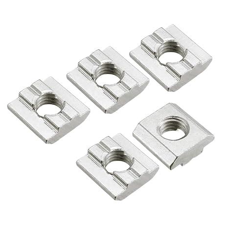 uxcell Slide in T-Nut, M8 Threaded for 3030 Series Aluminum Extrusions ...