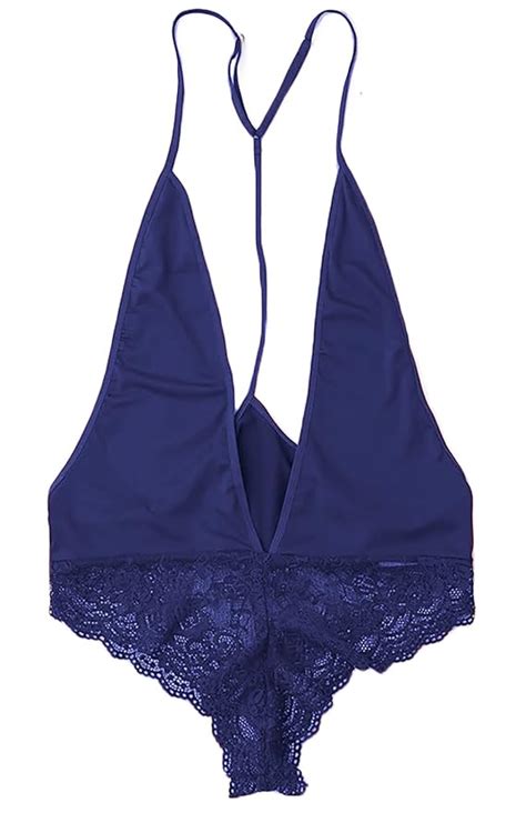 Buy Xs and Os Women Polyamide Spandex Lace Lingerie (Gift Wrapped) Navy ...