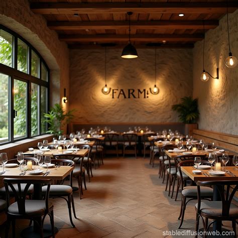 restaurant with the concept of from farm to table Prompts | Stable ...