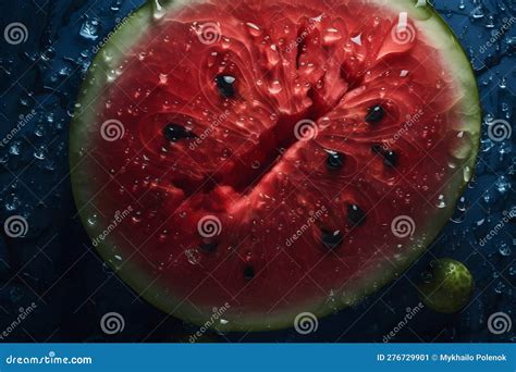 Slices of Watermelons. Neural Network AI Generated Stock Illustration ...