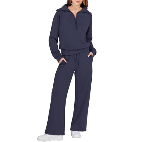CILENON Women 2 Piece Outfits Sweatsuit Oversized Sweatshirt Sweatpants ...