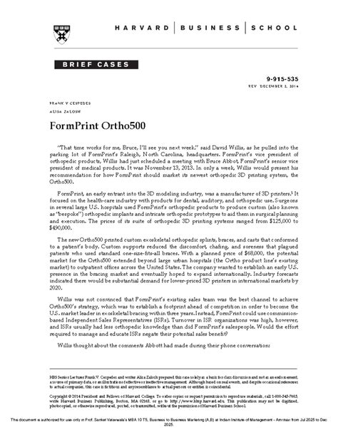 FormPrint Ortho500 Case Study: Marketing Strategy for 3D Printing in ...
