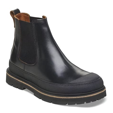 Birkenstock Men's Black Leather Shoes - Chiseza