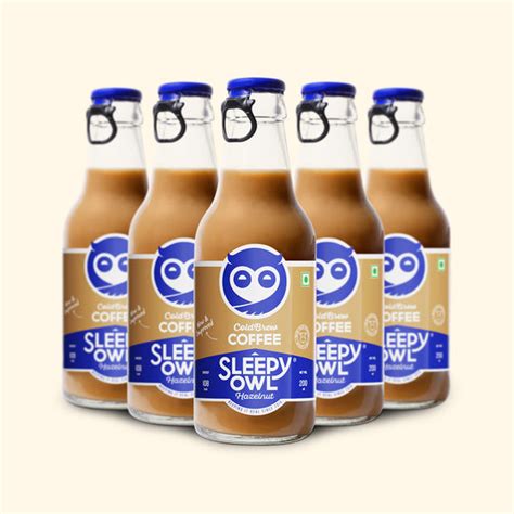 Buy Hazelnut Flavoured Cold Brew Bottle Online | Sleepy Owl Coffee