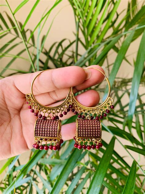 Meenakari/Other Hoops – SamAsha Jewellery