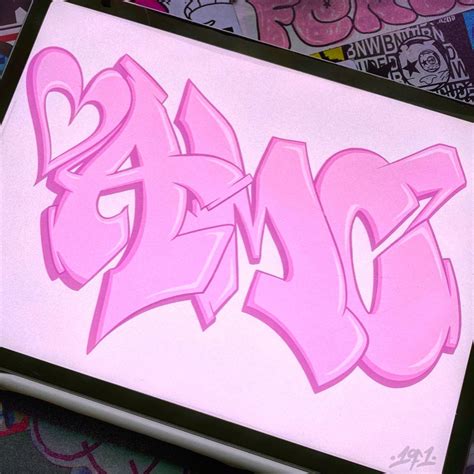 Pink Graffiti Art