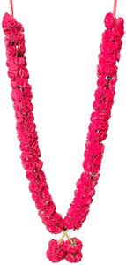 3A Featuretail 1pc Red Roses Garland for Photo Frame, Varmala/Jaimala ...