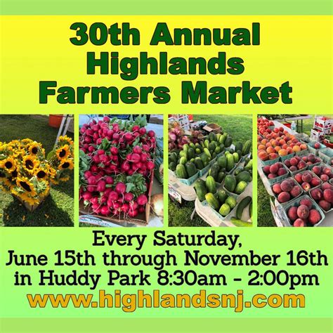 30th Annual Highlands Farmers Market at Huddy Park, Highlands on 17th ...