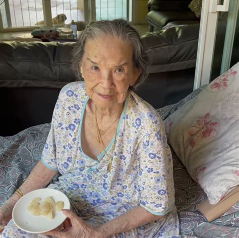 Granny Scolded For Eating While Lying Down, Goes Viral For Being Cute