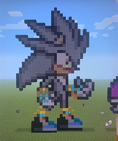 Minecraft Pixel Art Griglia Sonic Sonic X Shadow Generations Nintendo