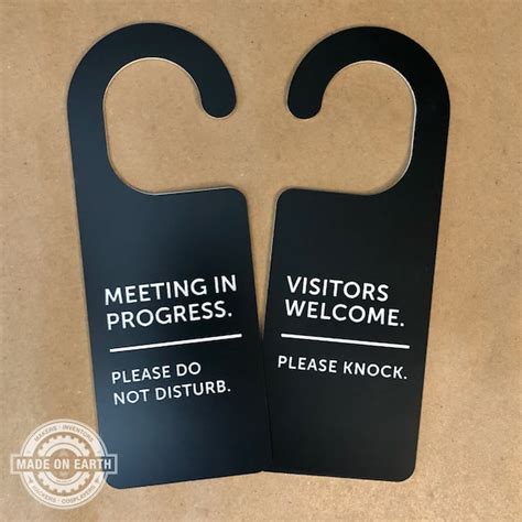 Meeting in Progress Sign 的图像结果