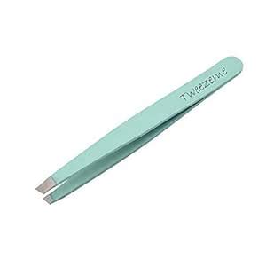 Slant Tip Precision Eyebrow Tweezers - Tweezeme - Stainless Steel Slant ...