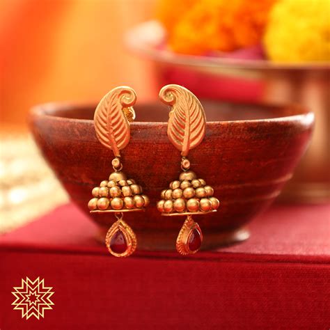 Buy Antique Earrings Online | Antique Earrings by Manubhai.