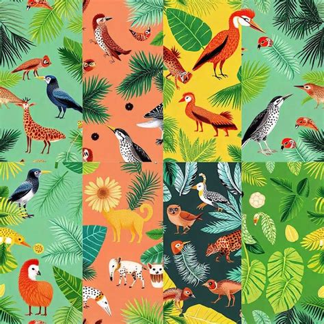 Tropical Animals Pattern 的图像结果
