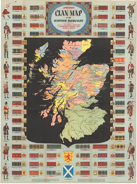 Scotland: Clan Map of Scottish Highlands – WardMaps LLC