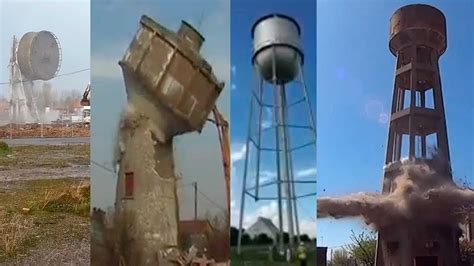 Image result for Water Towers Falling and Exploding