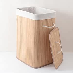 Kuber Industries 72 Ltr Rectangular Bamboo Laundry Basket For Clothes ...