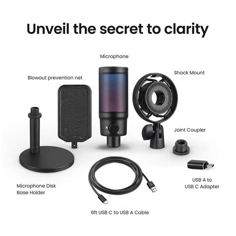 Buy Digitek (DM 301) USB Professional Gaming RGB Microphone Online