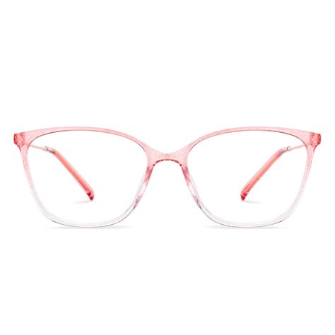 Pink Gold Full Rim Cat Eye Lenskart Air Pop LA E17855 Eyeglasses