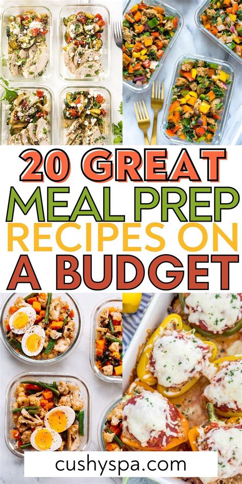20 Cheap Meal Prep Ideas for Low Budgets | Meals, Cheap healthy meals, Cheap meal plans