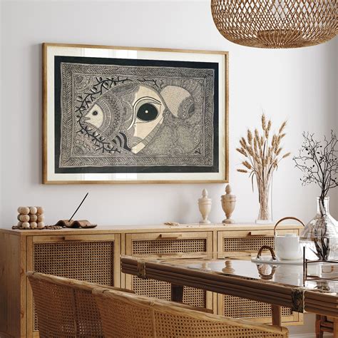 Madhubani Fish with Eye, Madhubani Art, Madhubani Painting – Dessine Art