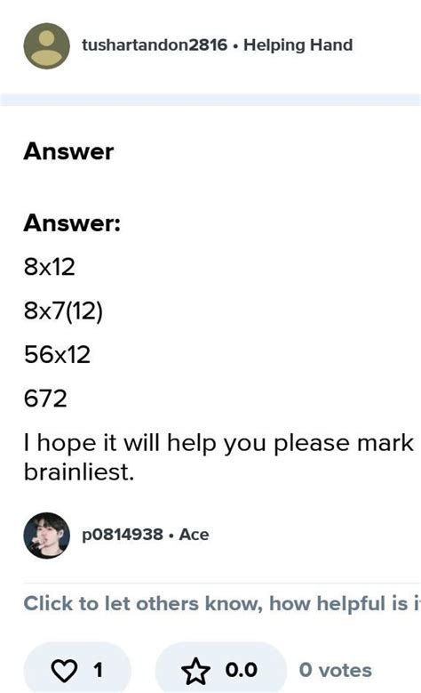 If x = 7, find the value of 8x 12 - Brainly.in