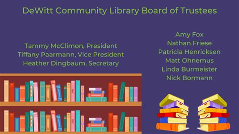 Library Board :: DeWitt Community Library