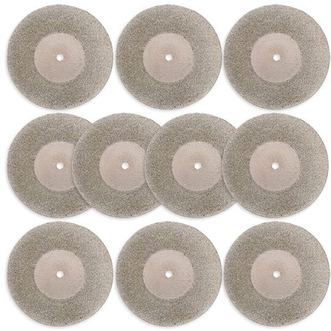 Diamond Grinding/Cutting Wheel, 50mm 1.9 inch (10pcs Discs+2shank ...