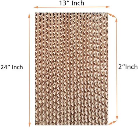 NIYZLIYZ Honeycomb Pad for cooler |Evaporative air cooler pads| 24"X 13 ...