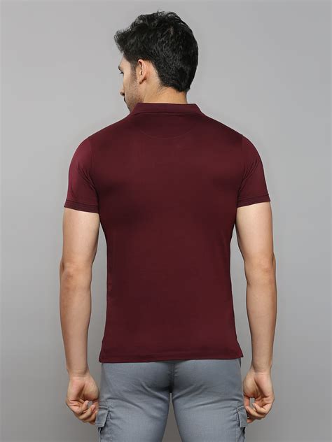 Men's Wine Solid Slim Fit T-Shirts – Killer Jeans