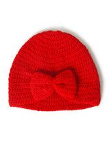 White Handmade Woollen Turban Cap for Girls – FunKrafts Shop