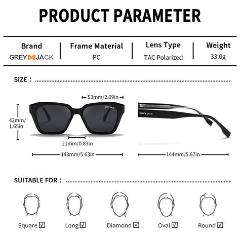 GREY JACK High Quality Classic Sunglasses Latest Stylish Polarized UV ...