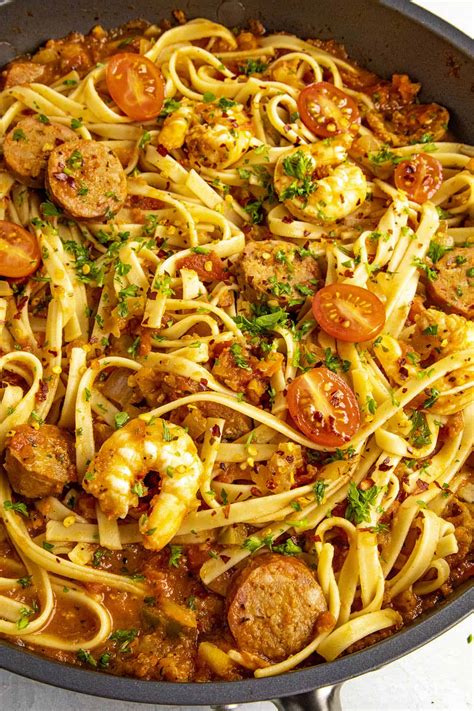 Easy Cajun Shrimp And Sausage Pasta Recipe | Bryont Blog