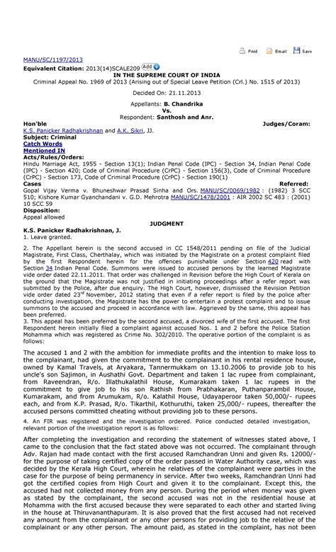 203381698 Protest Petition Cognizance - MANU/SC/1197/ Equivalent ...