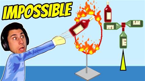 Most DANGEOUS Bottle Flip In Happy Wheels! - YouTube